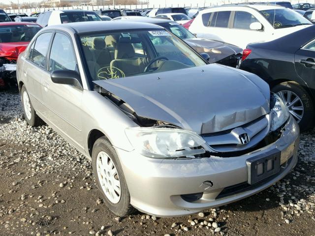 1HGES155X4L000071 - 2004 HONDA CIVIC LX BEIGE photo 1