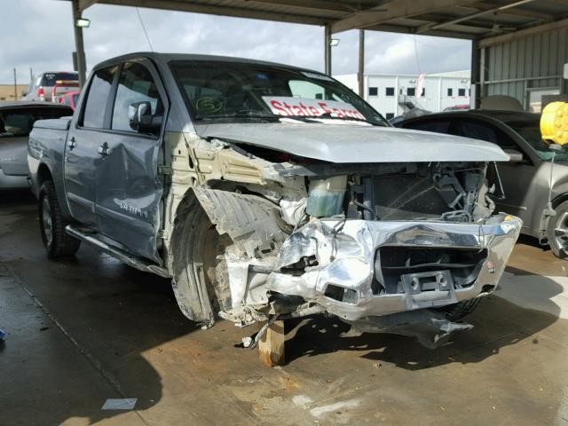 1N6BA07A55N570734 - 2005 NISSAN TITAN XE SILVER photo 1