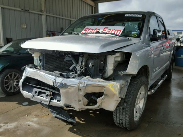 1N6BA07A55N570734 - 2005 NISSAN TITAN XE SILVER photo 2