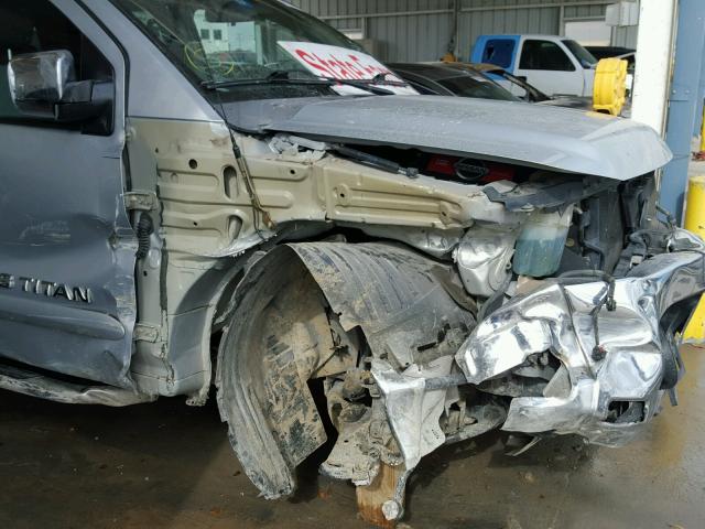 1N6BA07A55N570734 - 2005 NISSAN TITAN XE SILVER photo 9