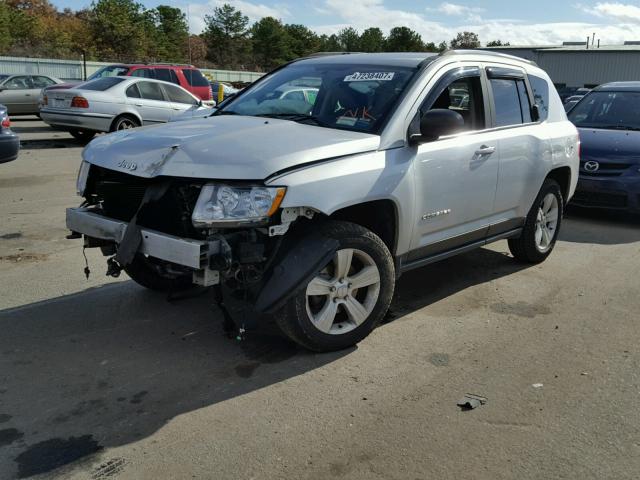 1C4NJDBB0DD253892 - 2013 JEEP COMPASS SP SILVER photo 2