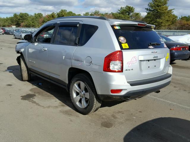 1C4NJDBB0DD253892 - 2013 JEEP COMPASS SP SILVER photo 3