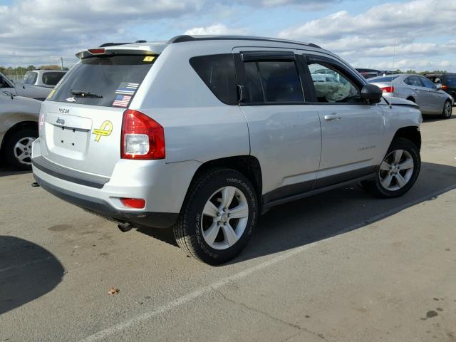 1C4NJDBB0DD253892 - 2013 JEEP COMPASS SP SILVER photo 4