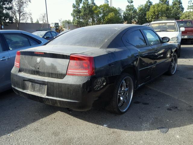 2B3KA43R16H534072 - 2006 DODGE CHARGER SE BLACK photo 4