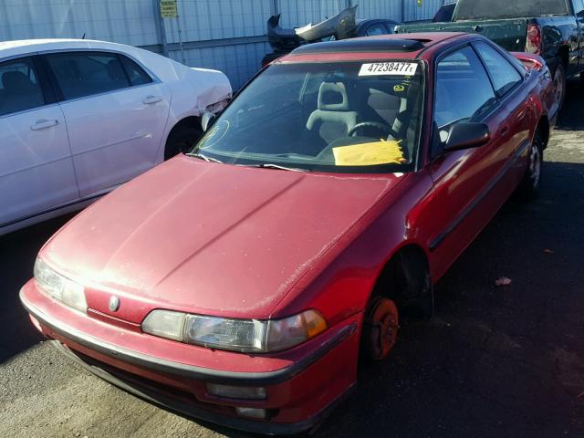 JH4DA9351MS049792 - 1991 ACURA INTEGRA LS RED photo 2