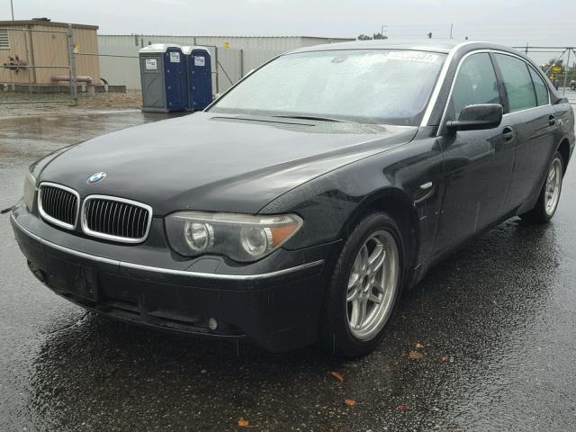 WBAGN63423DR09403 - 2003 BMW 745 LI BLACK photo 2