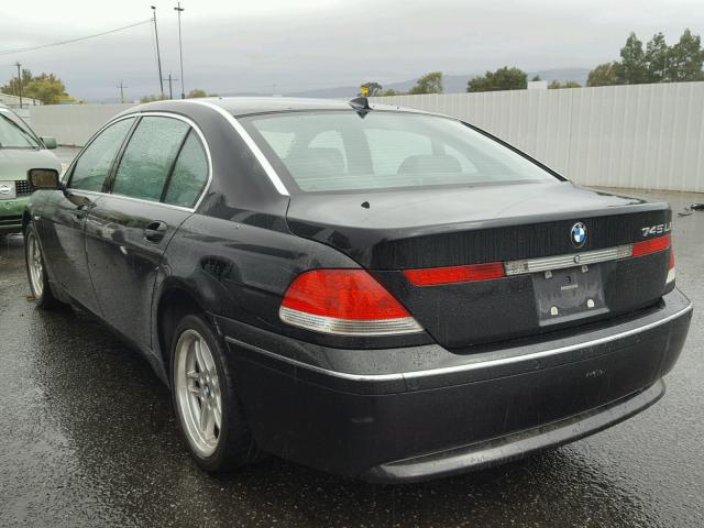 WBAGN63423DR09403 - 2003 BMW 745 LI BLACK photo 3