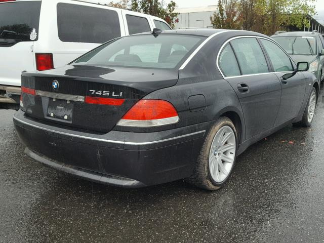 WBAGN63423DR09403 - 2003 BMW 745 LI BLACK photo 4