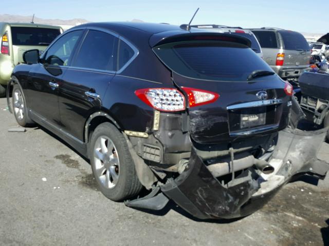 JNKAJ09F58M354530 - 2008 INFINITI EX35 BASE MAROON photo 3