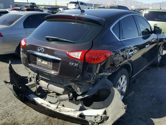 JNKAJ09F58M354530 - 2008 INFINITI EX35 BASE MAROON photo 4