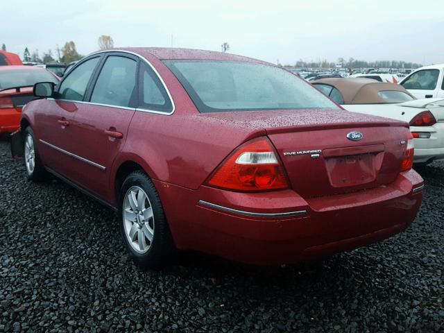 1FAHP27165G204492 - 2005 FORD FIVE HUNDR RED photo 3