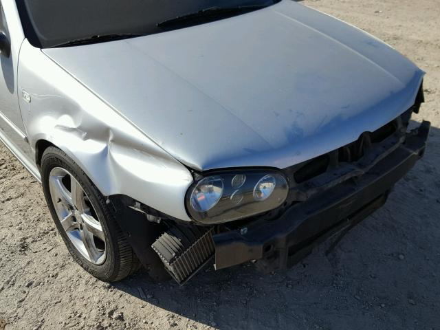 9BWDE61J224065740 - 2002 VOLKSWAGEN GTI BASE SILVER photo 10