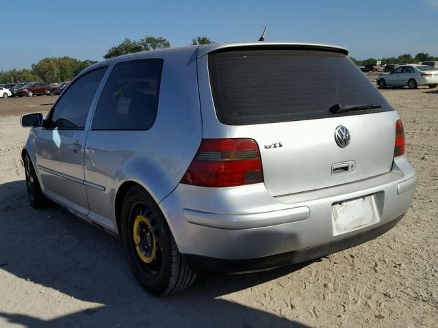 9BWDE61J224065740 - 2002 VOLKSWAGEN GTI BASE SILVER photo 3