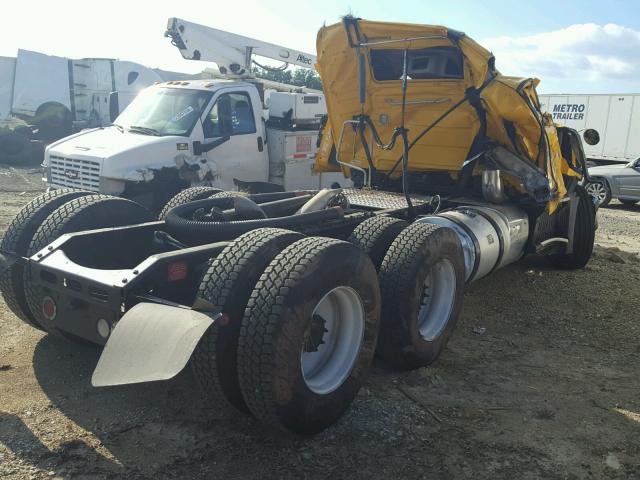 4V4NC9EH2CN539697 - 2012 VOLVO VN VNL YELLOW photo 4