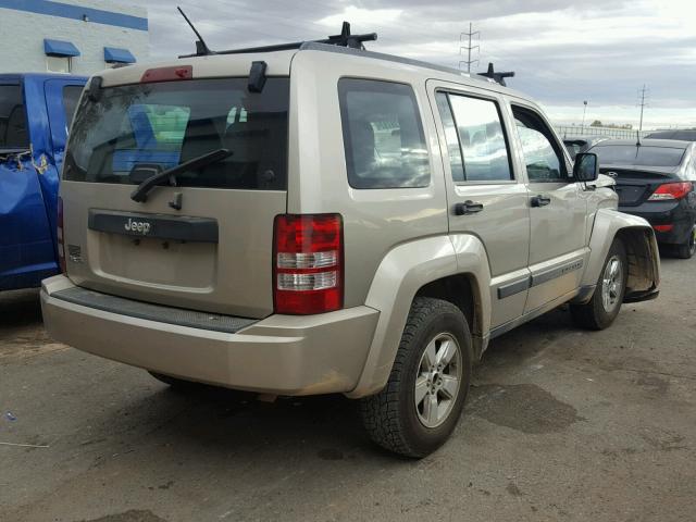 1J4PN2GK6BW591853 - 2011 JEEP LIBERTY SP TAN photo 4