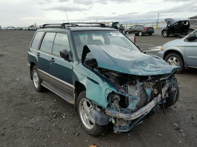 JF1SF6559WH761723 - 1998 SUBARU FORESTER S GREEN photo 1