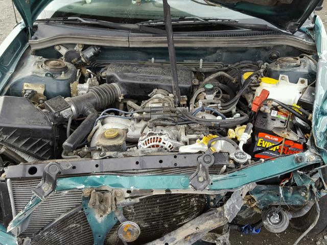 JF1SF6559WH761723 - 1998 SUBARU FORESTER S GREEN photo 7