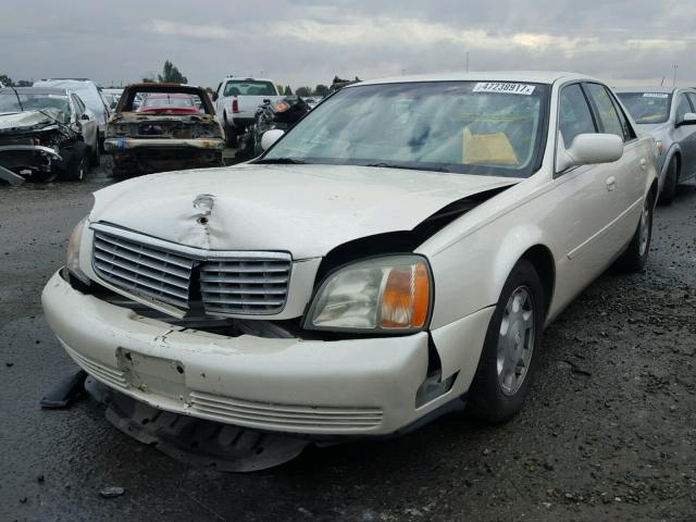 1G6KD54Y22U218580 - 2002 CADILLAC DEVILLE CREAM photo 2