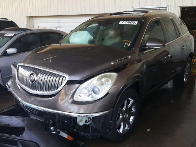 5GALRBED6AJ229063 - 2010 BUICK ENCLAVE CX BROWN photo 2