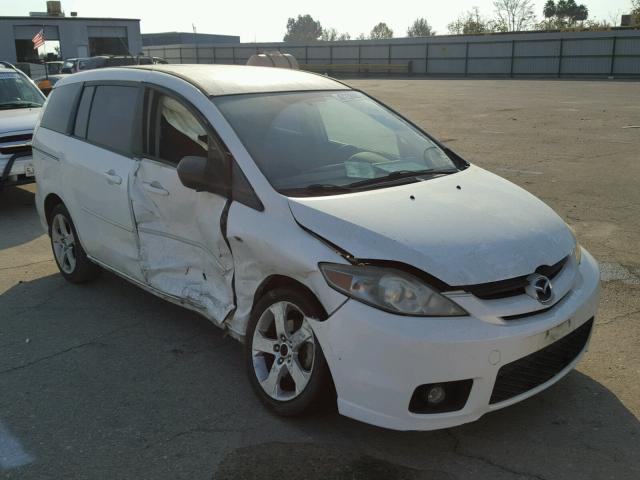 JM1CR29L170137406 - 2007 MAZDA 5 WHITE photo 1