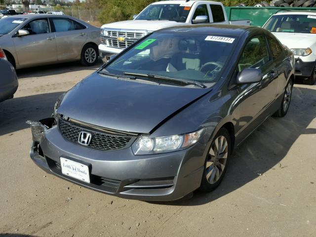 2HGFG1B80AH509440 - 2010 HONDA CIVIC EX GRAY photo 2