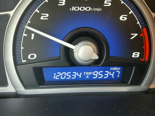 2HGFG1B80AH509440 - 2010 HONDA CIVIC EX رمادي صورة 8