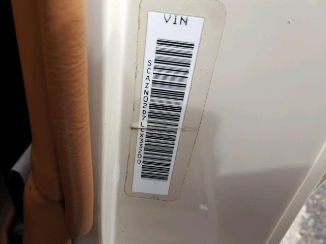 SCAZN02D7LCX33200 - 1990 ROLLS-ROYCE SILVER SPU TAN photo 10