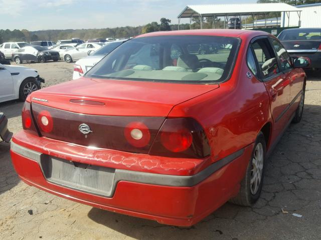 2G1WF52E219259331 - 2001 CHEVROLET IMPALA RED photo 4