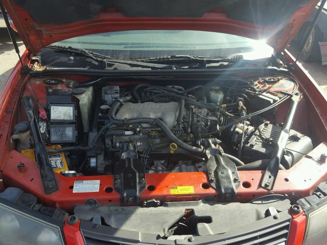 2G1WF52E219259331 - 2001 CHEVROLET IMPALA RED photo 7