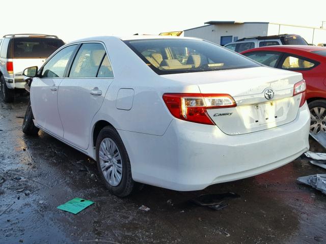 4T4BF1FK7CR208185 - 2012 TOYOTA CAMRY BASE WHITE photo 3