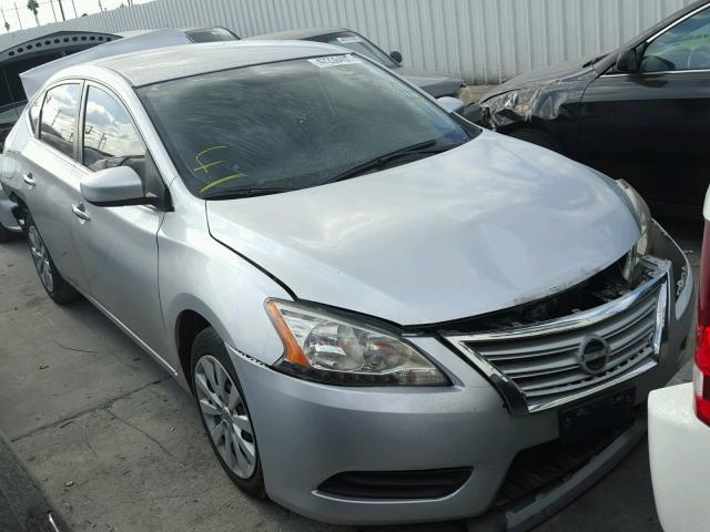 3N1AB7AP1EY257610 - 2014 NISSAN SENTRA S GRAY photo 1