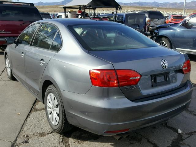3VW1K7AJ4EM431781 - 2014 VOLKSWAGEN JETTA BASE 灰色 照片 3