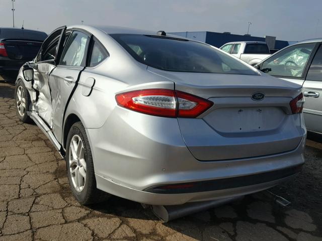 1FA6P0H79E5406771 - 2014 FORD FUSION SE SILVER photo 3