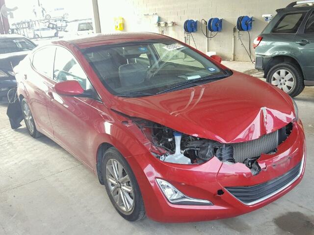 KMHDH4AE5FU303901 - 2015 HYUNDAI ELANTRA SE RED photo 1