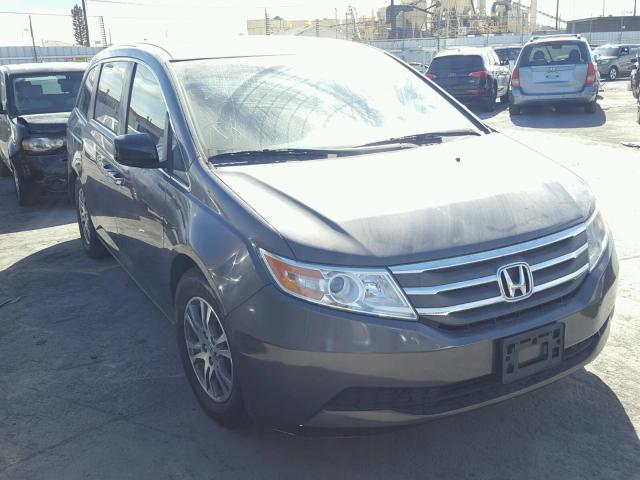 5FNRL5H63DB033800 - 2013 HONDA ODYSSEY EX GRAY photo 1