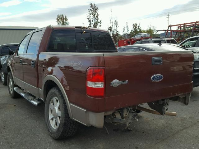 1FTPW14565KD19049 - 2005 FORD F150 SUPER BROWN photo 3