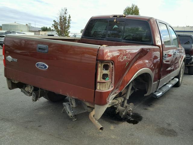 1FTPW14565KD19049 - 2005 FORD F150 SUPER BROWN photo 4