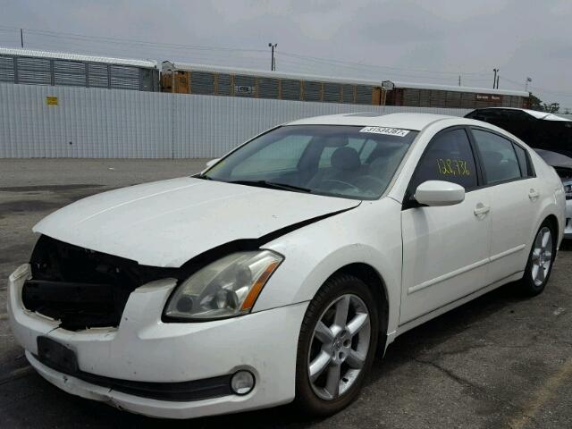 1N4BA41E95C814022 - 2005 NISSAN MAXIMA SE WHITE photo 2