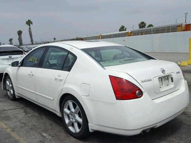 1N4BA41E95C814022 - 2005 NISSAN MAXIMA SE WHITE photo 3