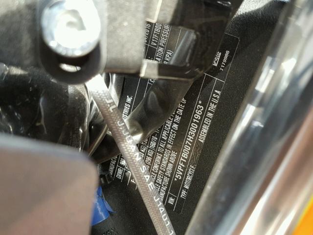 5VPFTB007H3001963 - 2017 VICTORY MOTORCYCLES OCTANE GRAY photo 10