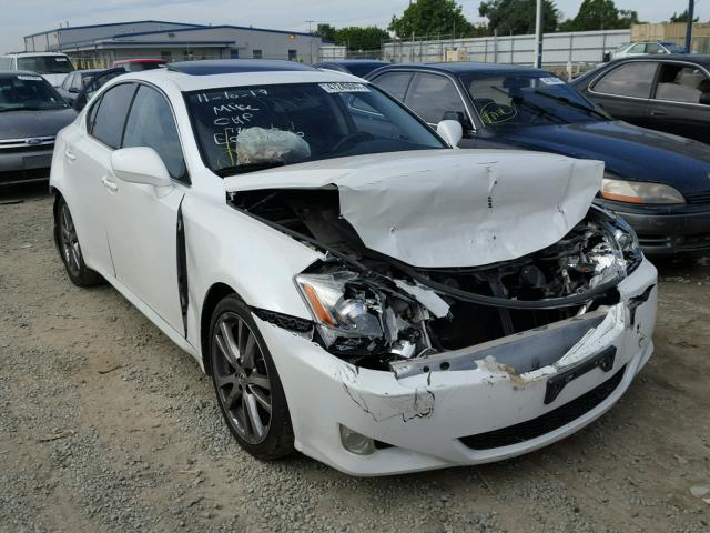 JTHBK262X85073851 - 2008 LEXUS IS 250 WHITE photo 1