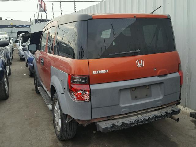 5J6YH28543L020952 - 2003 HONDA ELEMENT EX ORANGE photo 3