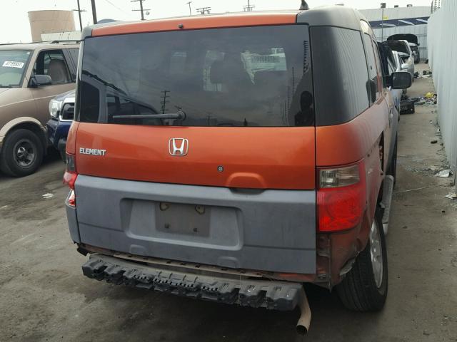 5J6YH28543L020952 - 2003 HONDA ELEMENT EX ORANGE photo 4