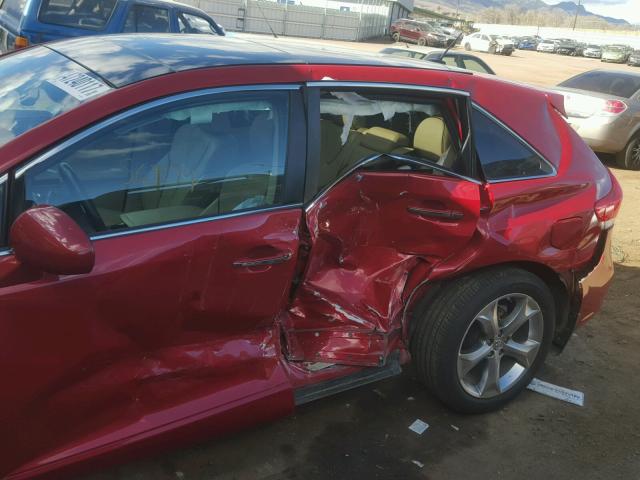 4T3BK3BB5BU061801 - 2011 TOYOTA VENZA BASE RED photo 9