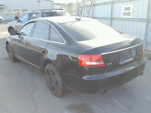 WAUAH74F56N124343 - 2006 AUDI A6 3.2 BLACK photo 3