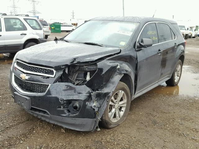 2CNALBEC1B6460414 - 2011 CHEVROLET EQUINOX LS BLACK photo 2