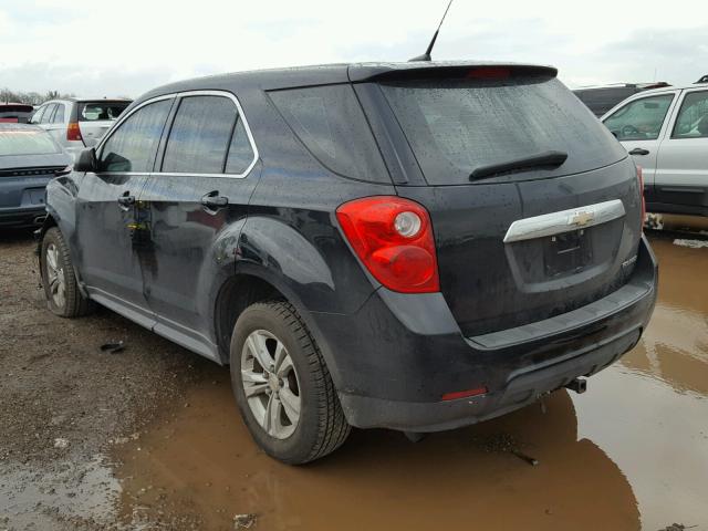 2CNALBEC1B6460414 - 2011 CHEVROLET EQUINOX LS BLACK photo 3