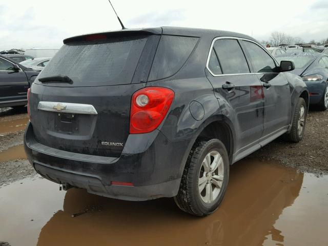 2CNALBEC1B6460414 - 2011 CHEVROLET EQUINOX LS BLACK photo 4