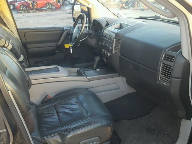 1N6AA07A24N544666 - 2004 NISSAN TITAN XE GRAY photo 5