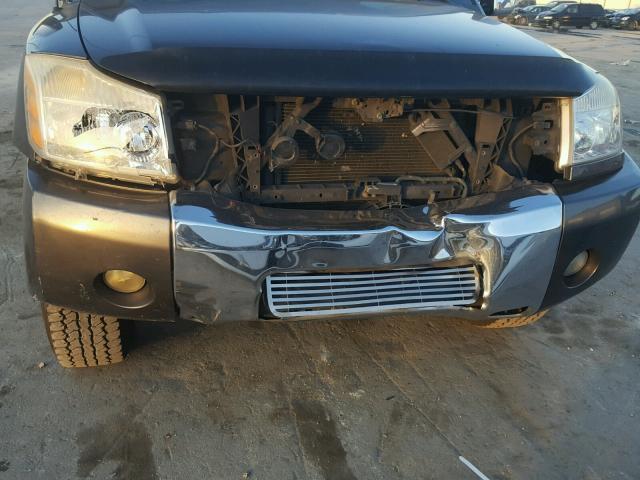 1N6AA07A24N544666 - 2004 NISSAN TITAN XE GRAY photo 9